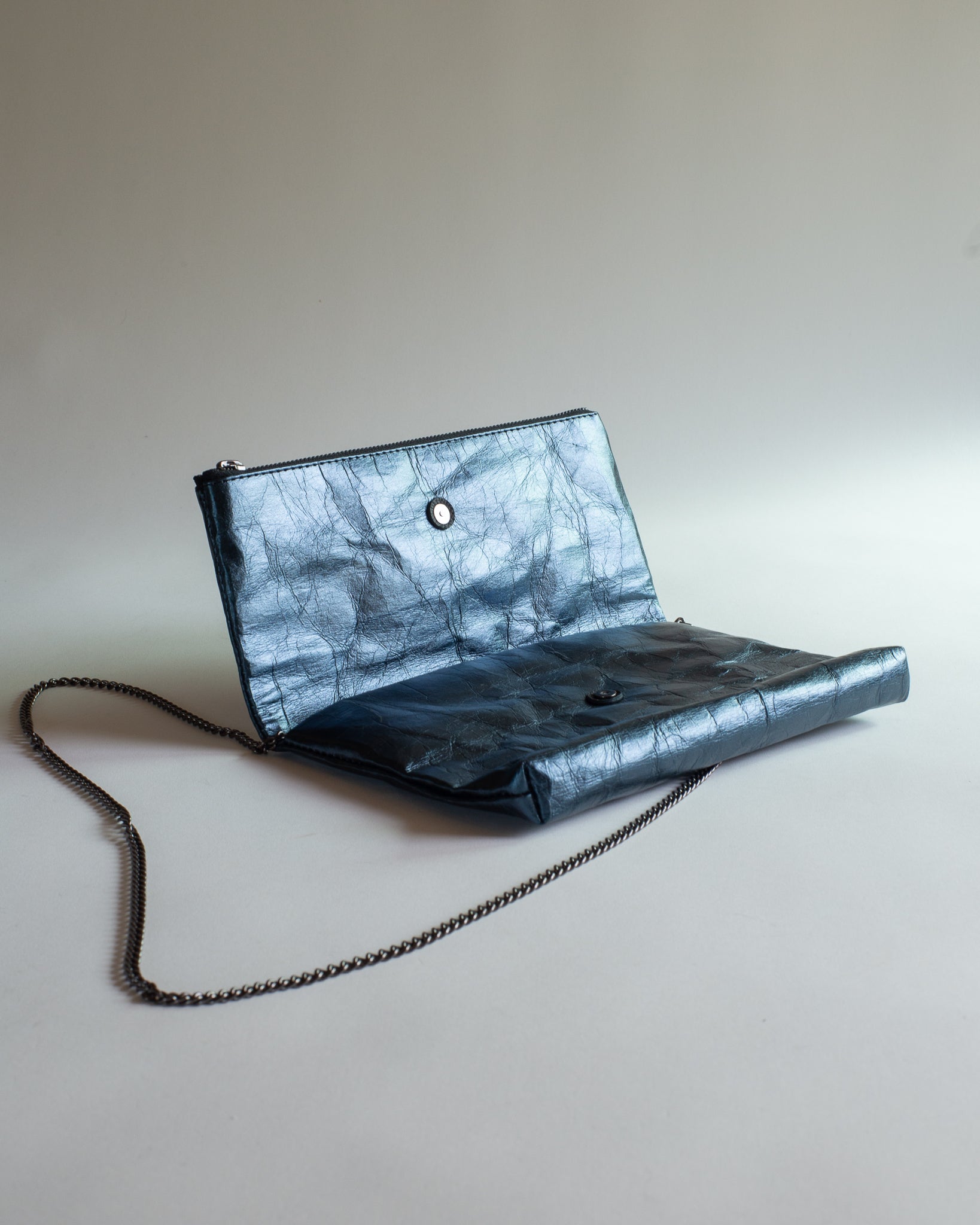FOLDED CLUTCH Paper Handbag with Chain