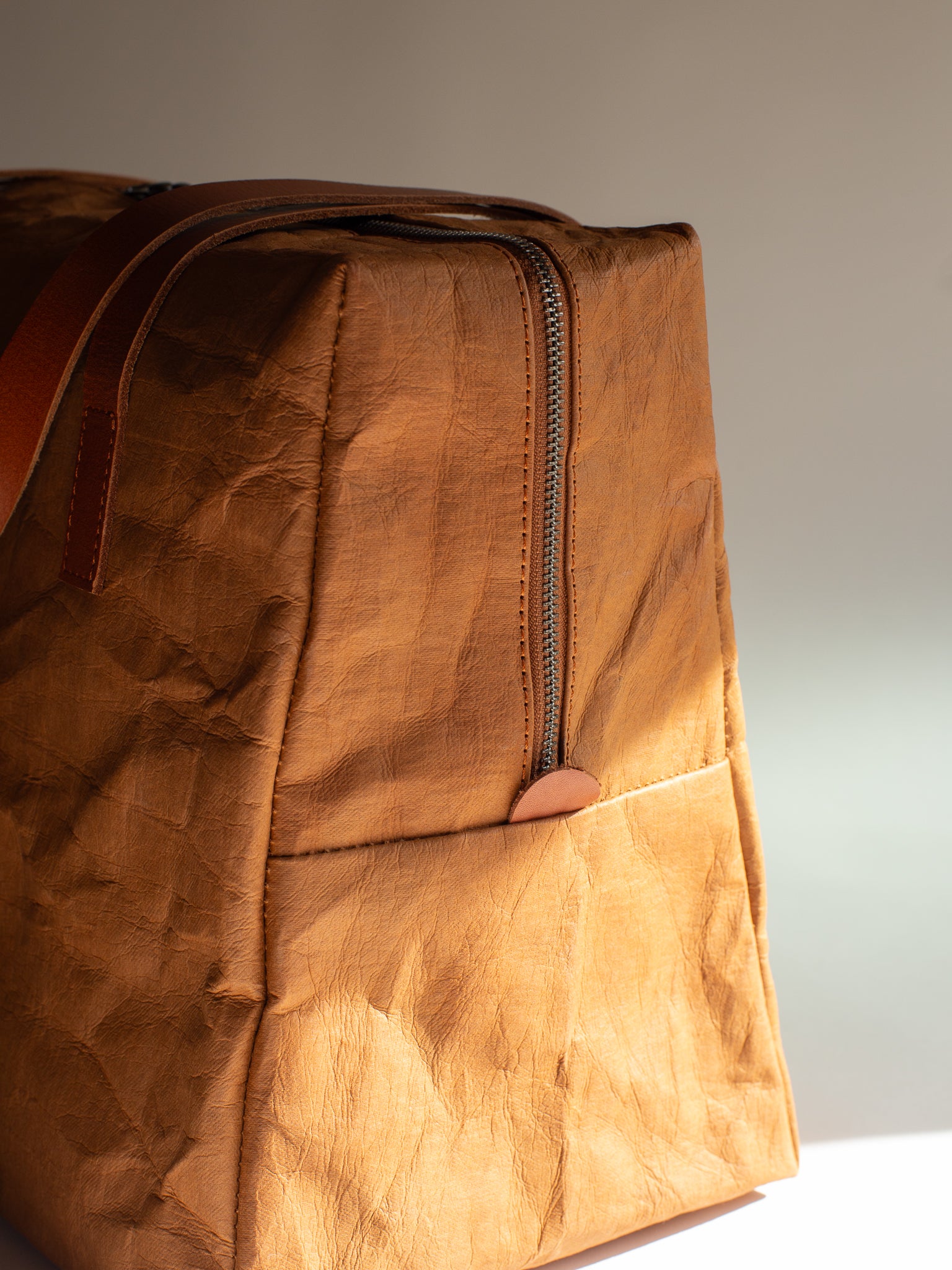 VISITOR Plant Dyed Paper Boston Bag