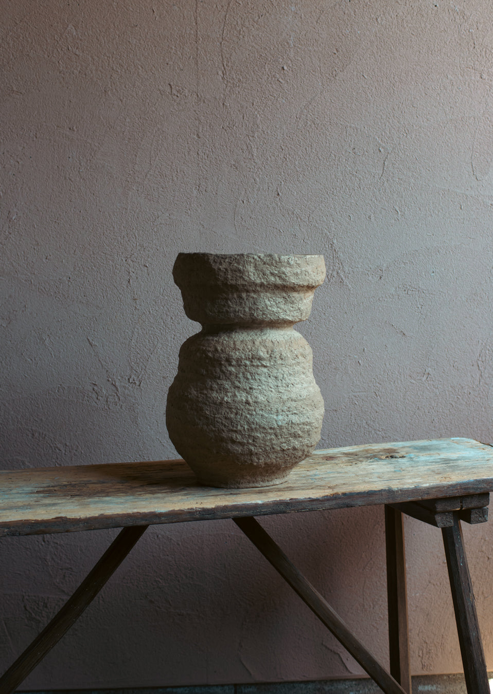ADOBE Stool no.3 Handmade Paper Pulp Sculpture