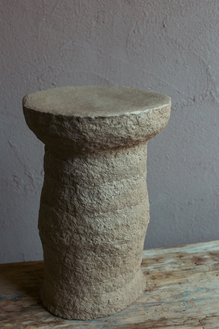 ADOBE Stool no.1 Handmade Paper Pulp Functional Sculpture